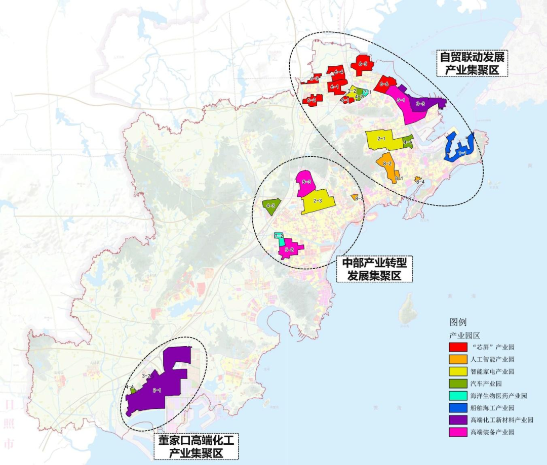 黄岛新区最新版规划图揭示未来繁荣与活力蓝图